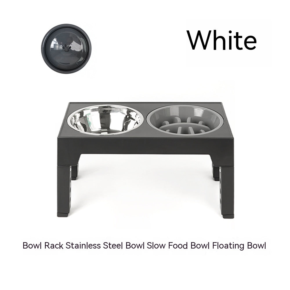 Pet Feeder Slow Feeding Bowl Lifting Dog Bowl Rack Neck Protection  (76) ⭐⭐⭐⭐⭐