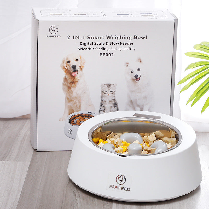 Pet Dog Bowl Slow Feeder Dog Food Bowl Smart Weighing Dog Slow Feeder Cat  Pet Feeder  (28)  ⭐⭐⭐⭐⭐