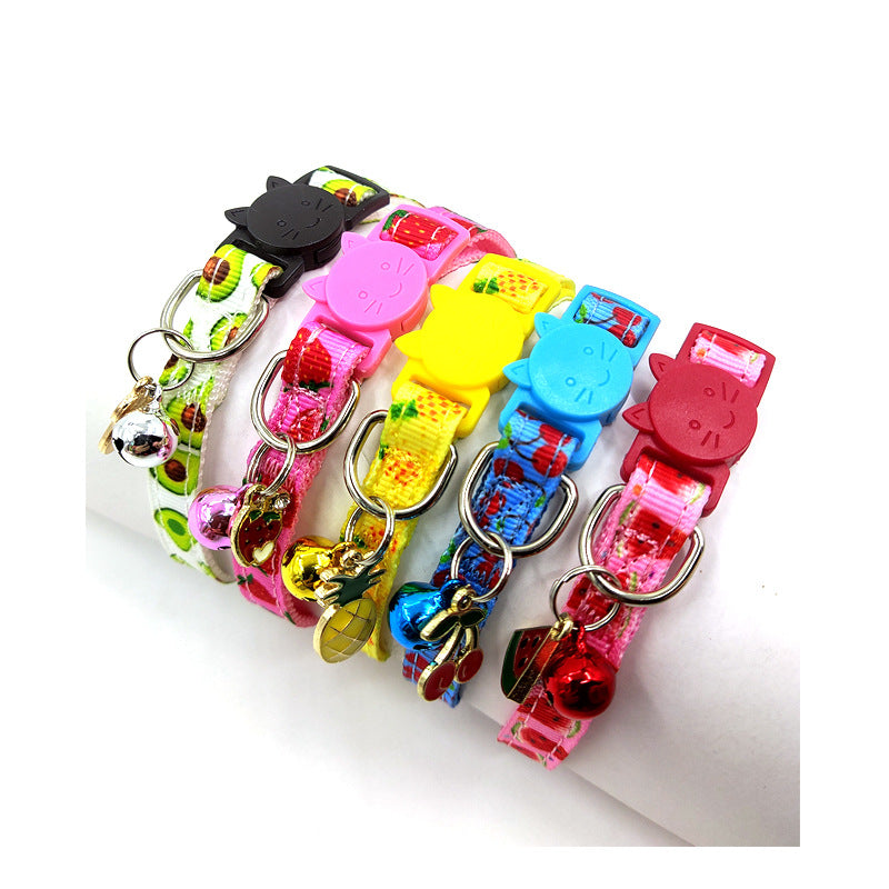 Pet Print Bell Cat Collar Cat Strap  (174)  ⭐⭐⭐⭐⭐