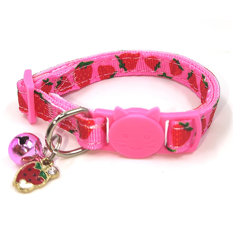 Pet Print Bell Cat Collar Cat Strap  (174)  ⭐⭐⭐⭐⭐