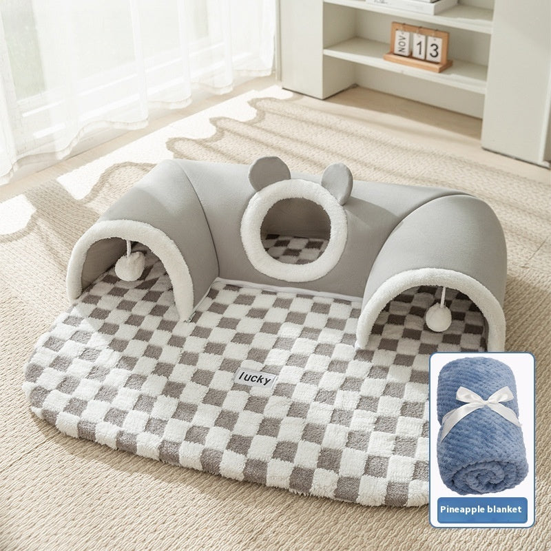 Hide-and-seek Tunnel Play And Sleep One Cat Nest  (24) ⭐⭐⭐⭐⭐