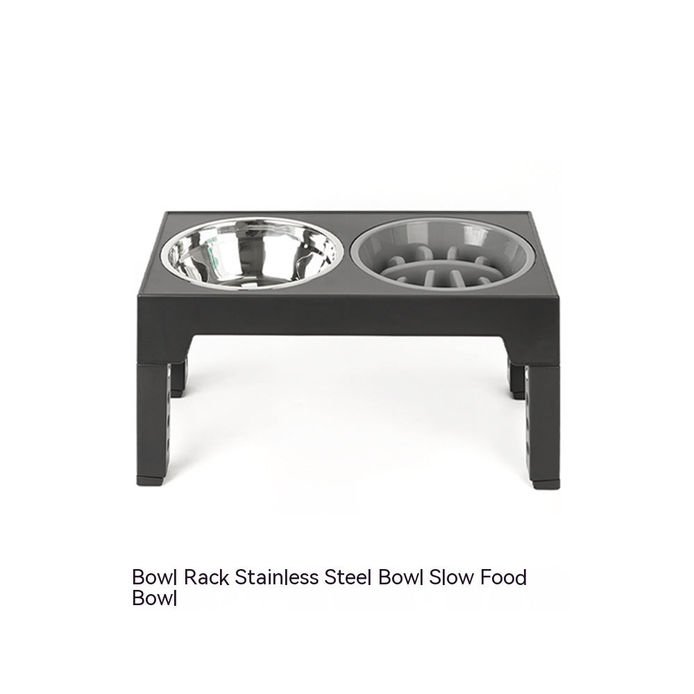 Pet Feeder Slow Feeding Bowl Lifting Dog Bowl Rack Neck Protection  (76) ⭐⭐⭐⭐⭐