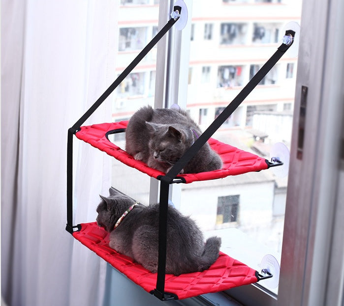 Cat Hammock Window Resting Seat Perch Cat Bed for Indoor Cats Sleeping  (56) ⭐⭐⭐⭐⭐