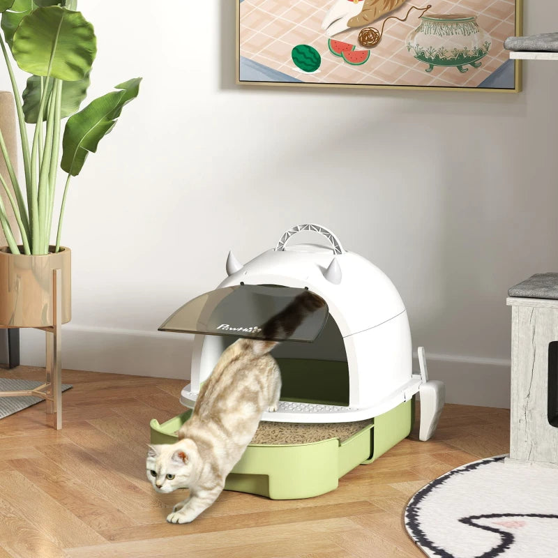 Covered Cat Litter box
