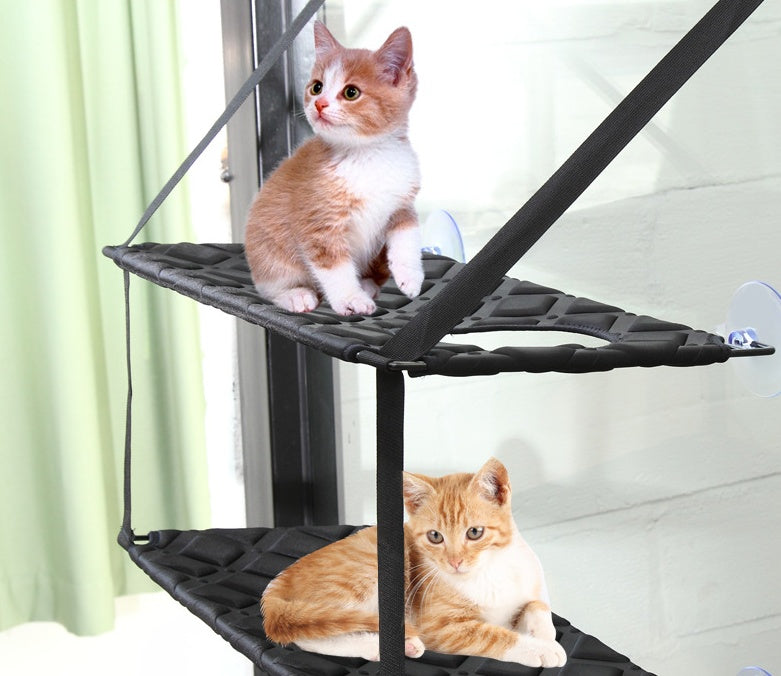 Cat Hammock Window Resting Seat Perch Cat Bed for Indoor Cats Sleeping  (56) ⭐⭐⭐⭐⭐