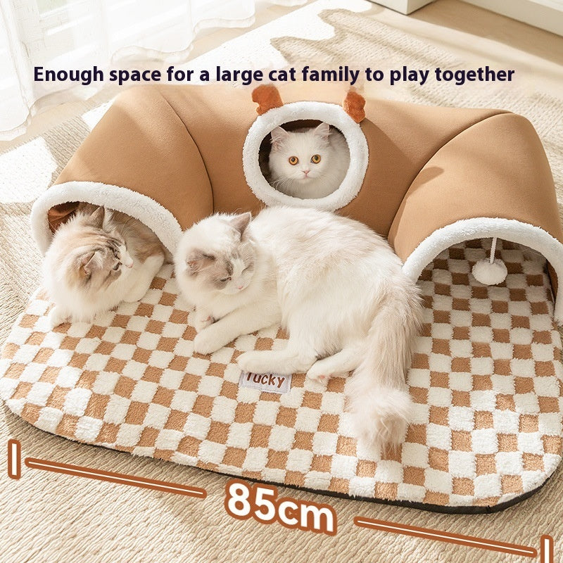 Hide-and-seek Tunnel Play And Sleep One Cat Nest  (24) ⭐⭐⭐⭐⭐