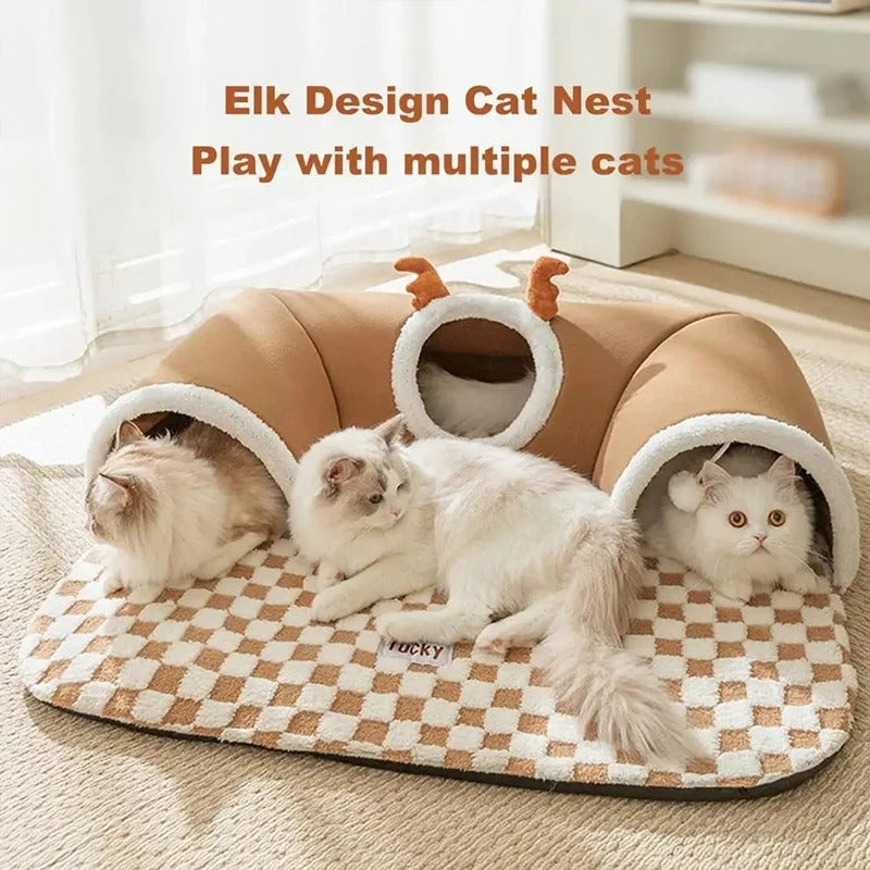Hide-and-seek Tunnel Play And Sleep One Cat Nest  (24) ⭐⭐⭐⭐⭐