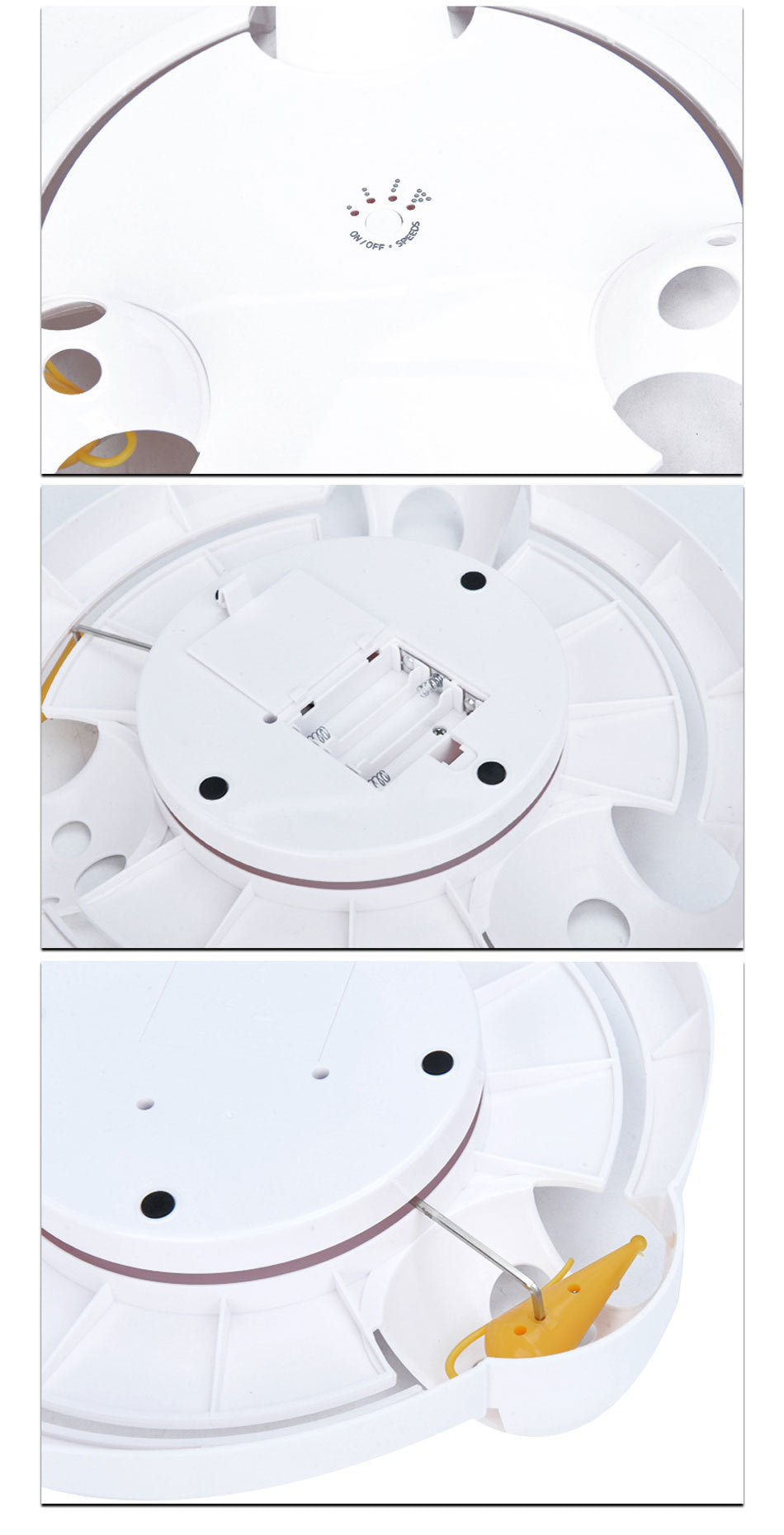 Electric Cat Toy  Wheel Crazy White Cat Catching Mouse Automatic Turntable Cats Toys  (49)  ⭐⭐⭐⭐⭐