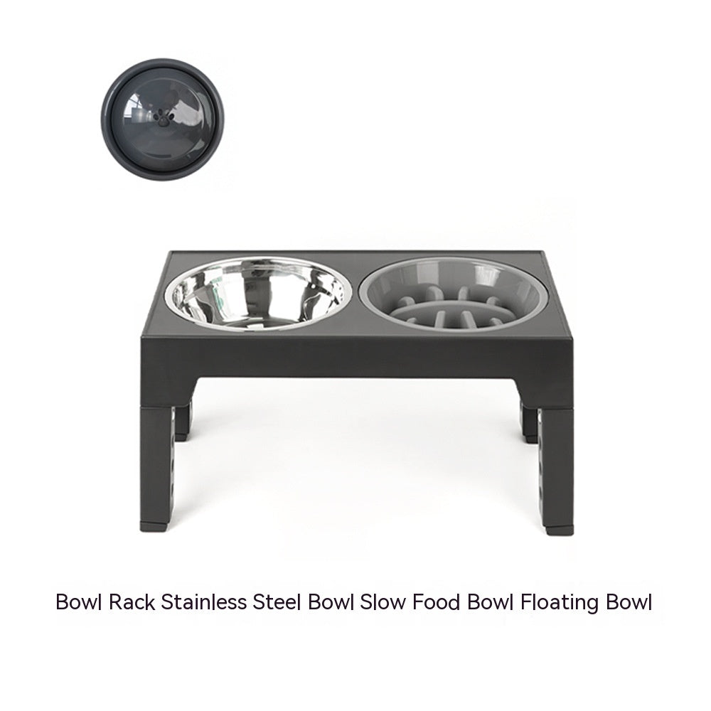 Pet Feeder Slow Feeding Bowl Lifting Dog Bowl Rack Neck Protection  (76) ⭐⭐⭐⭐⭐