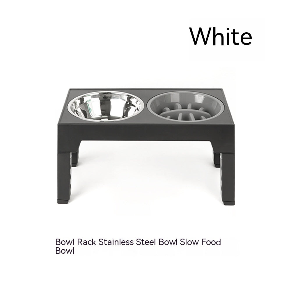 Pet Feeder Slow Feeding Bowl Lifting Dog Bowl Rack Neck Protection  (76) ⭐⭐⭐⭐⭐