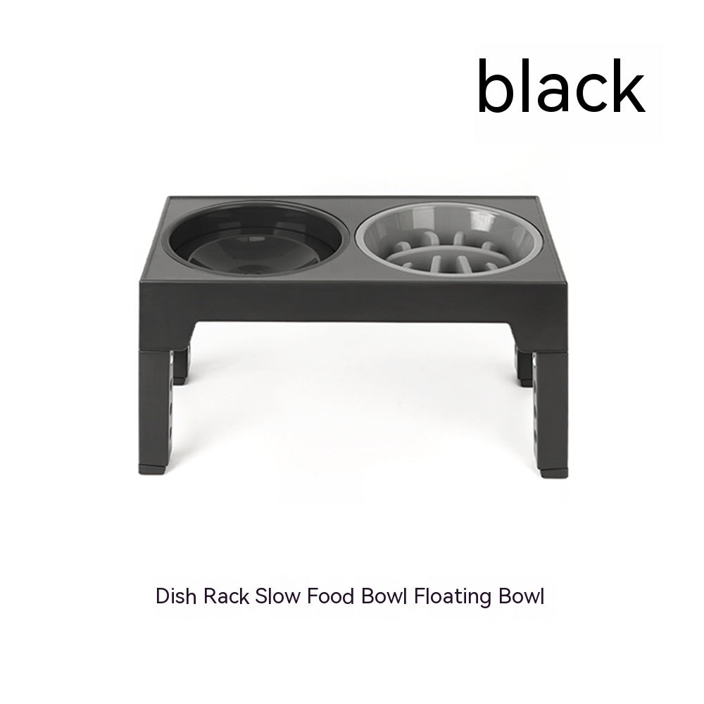 Pet Feeder Slow Feeding Bowl Lifting Dog Bowl Rack Neck Protection  (76) ⭐⭐⭐⭐⭐