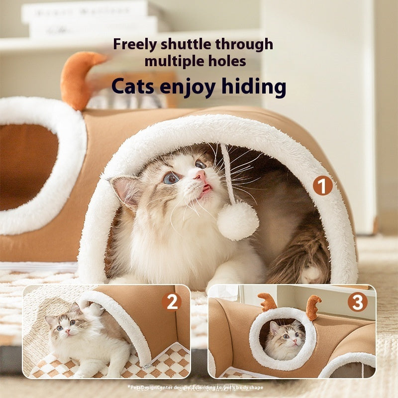 Hide-and-seek Tunnel Play And Sleep One Cat Nest  (24) ⭐⭐⭐⭐⭐