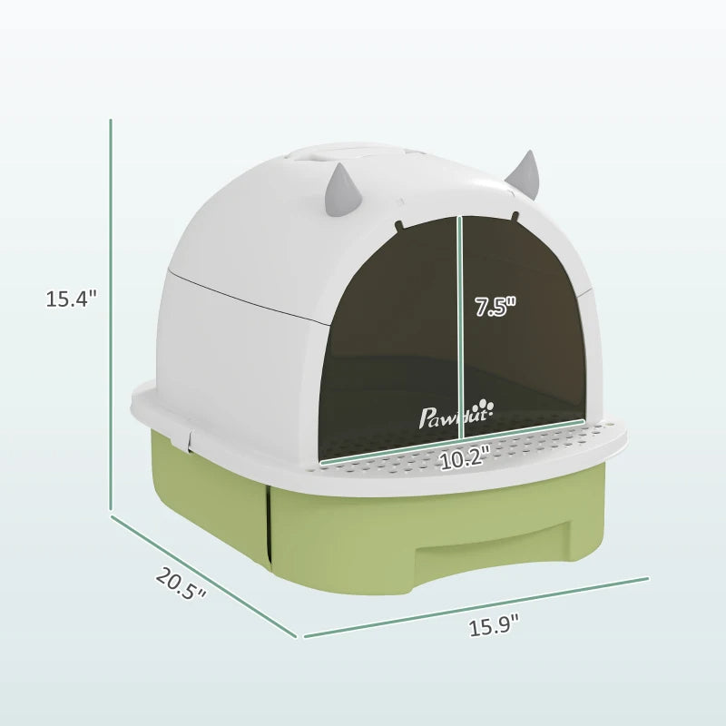 Covered Cat Litter box