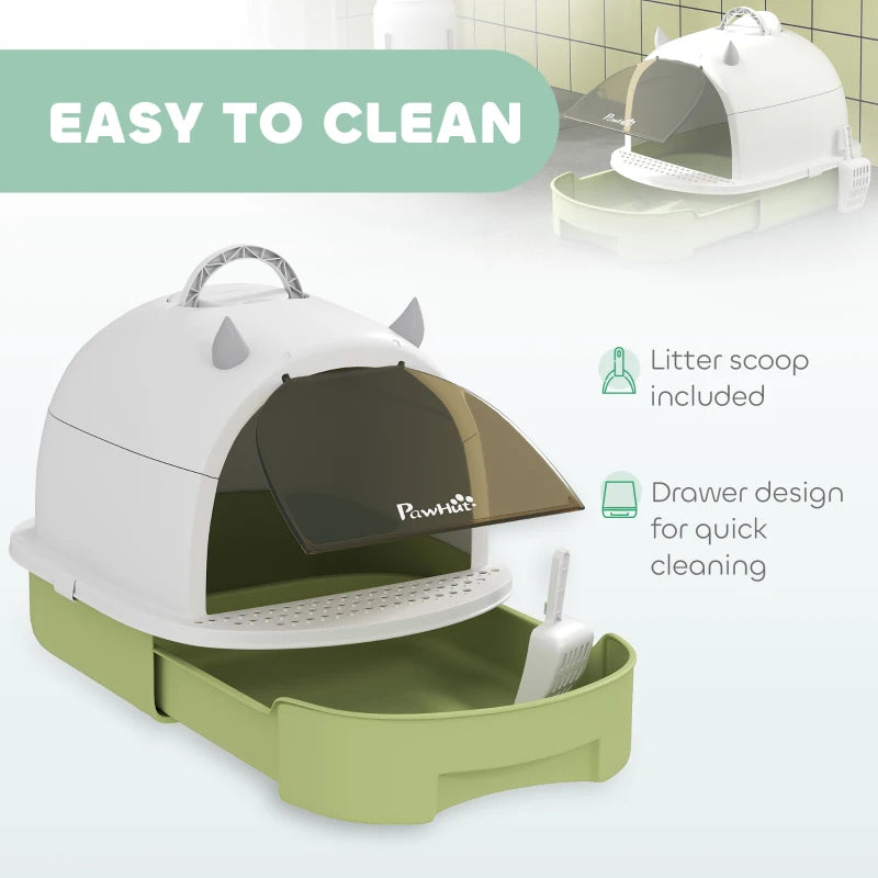 Covered Cat Litter box
