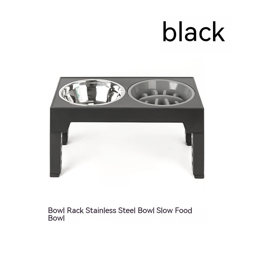 Pet Feeder Slow Feeding Bowl Lifting Dog Bowl Rack Neck Protection  (76) ⭐⭐⭐⭐⭐