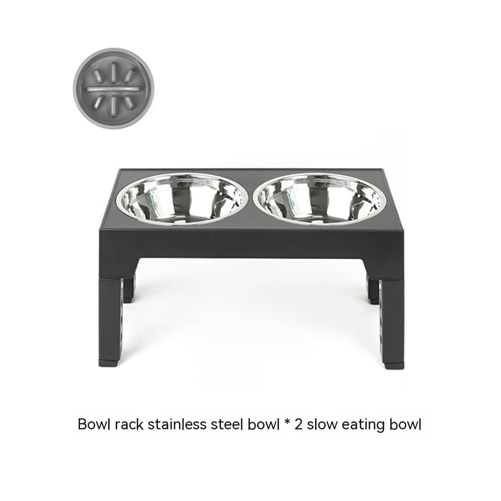 Pet Feeder Slow Feeding Bowl Lifting Dog Bowl Rack Neck Protection  (76) ⭐⭐⭐⭐⭐