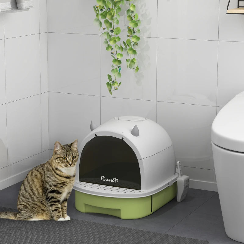 Covered Cat Litter box