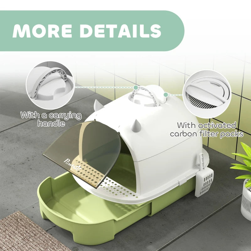 Covered Cat Litter box