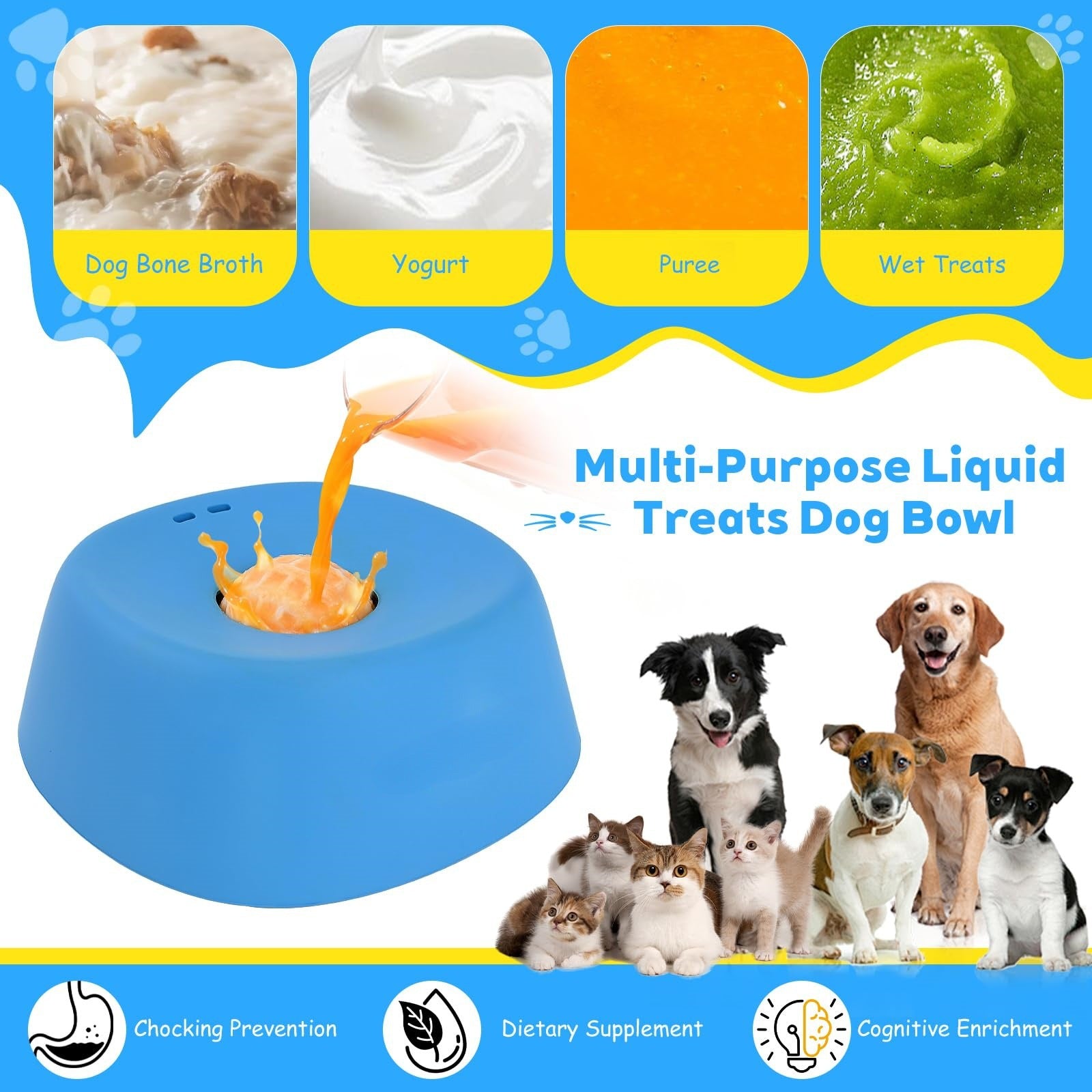 Slow feeder Dog Licking Bowl