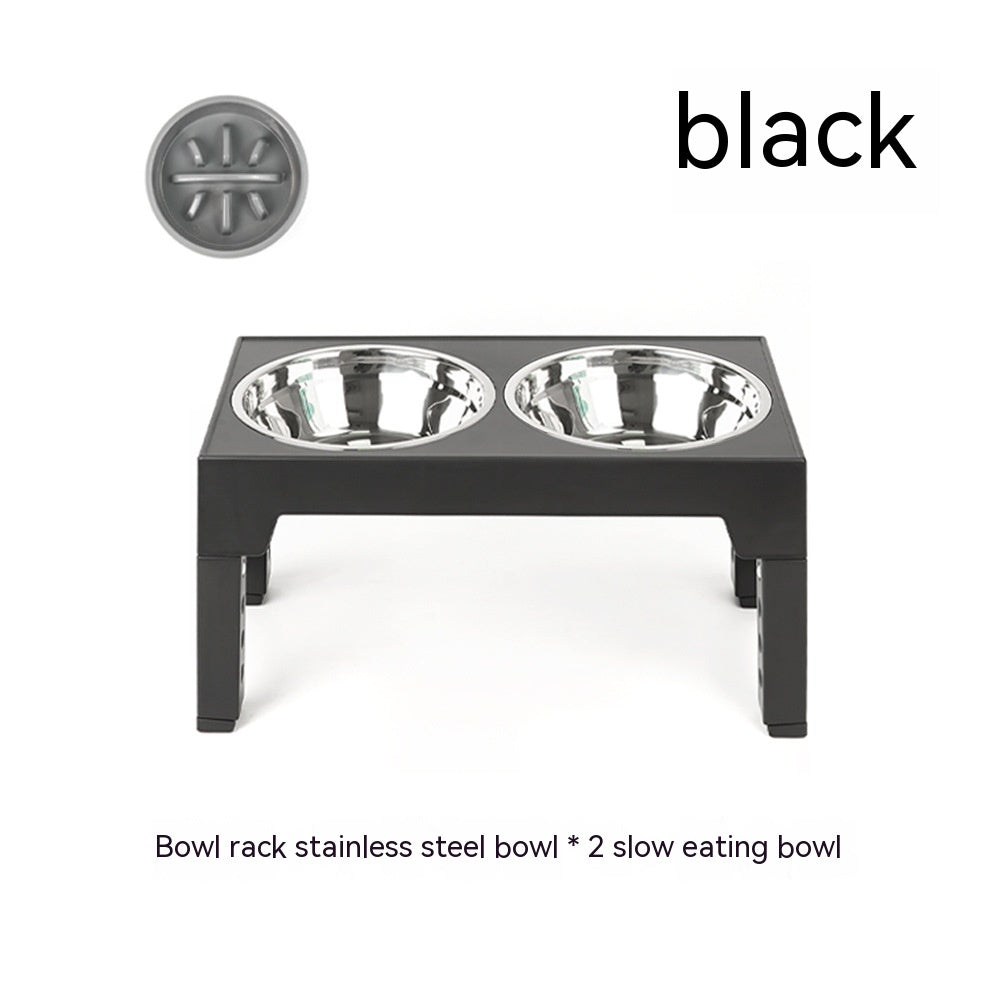 Pet Feeder Slow Feeding Bowl Lifting Dog Bowl Rack Neck Protection  (76) ⭐⭐⭐⭐⭐