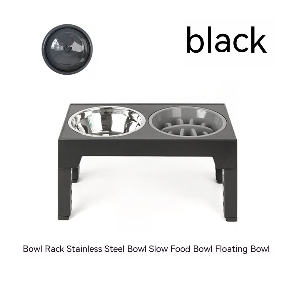 Pet Feeder Slow Feeding Bowl Lifting Dog Bowl Rack Neck Protection  (76) ⭐⭐⭐⭐⭐